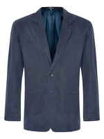 Navy Silk Twill Jacket