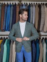 Green Peacock Feather Jacket