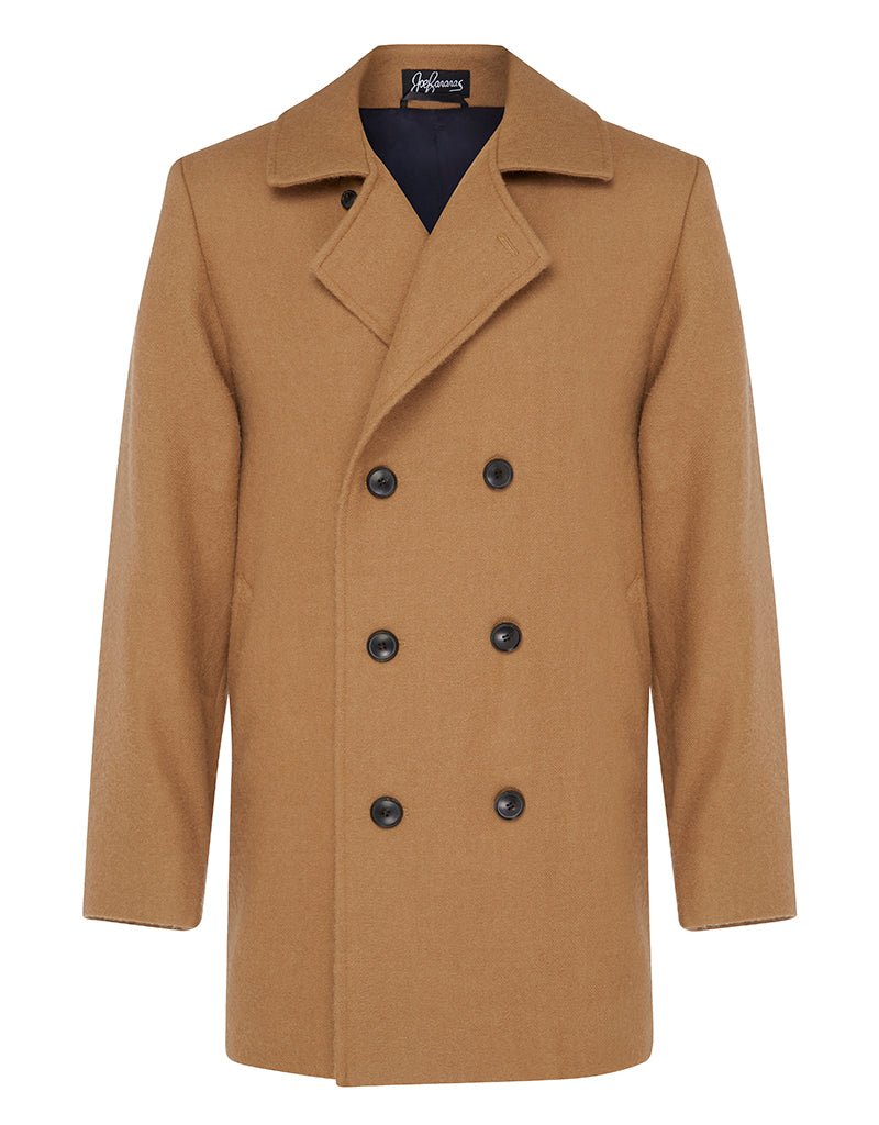 Camel Suri Pea Coat Joe Bananas