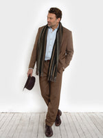 Coffee Non Crush Linen Suit - Joe Bananas | Australia