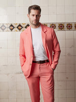 Coral Linen & Silk Jacket - Joe Bananas | Australia