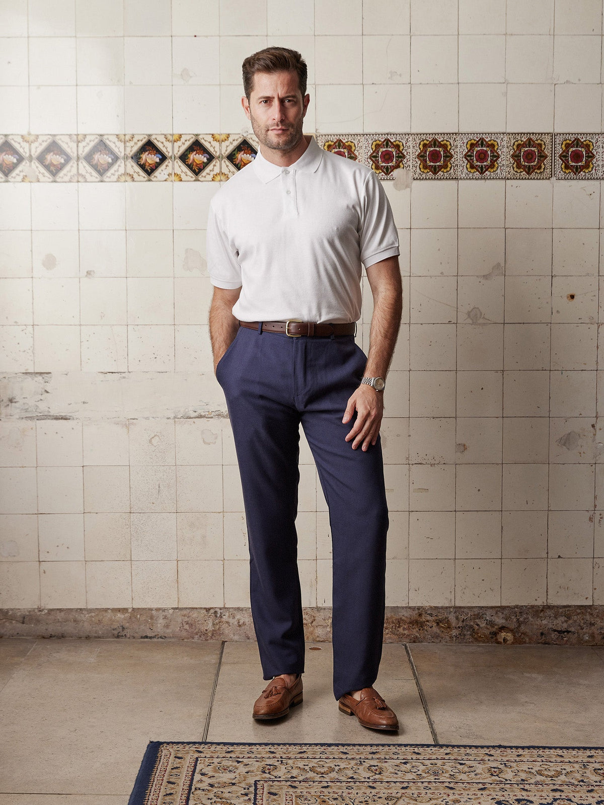 Indigo Linen & Silk Trousers - Joe Bananas | Australia
