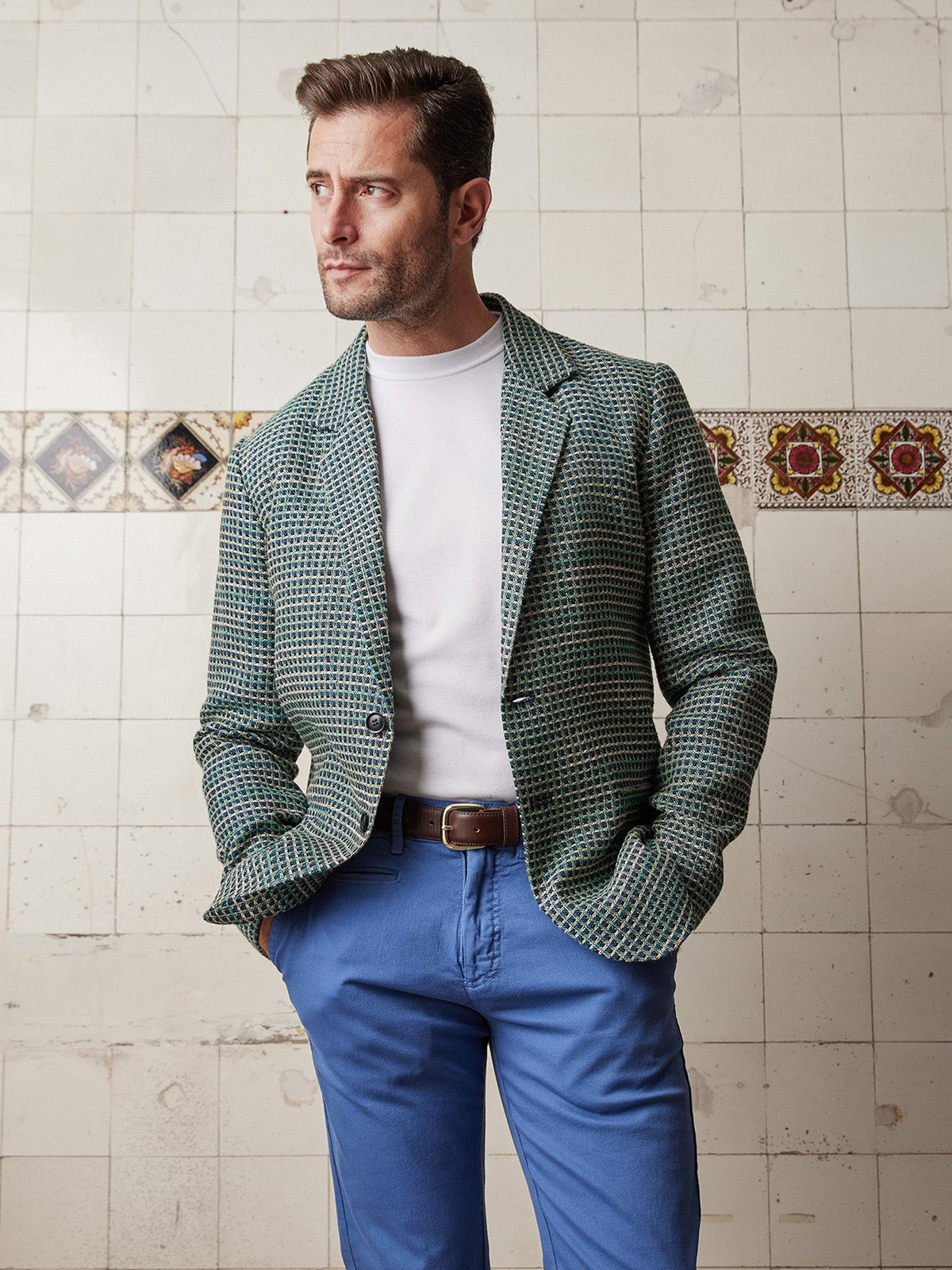 Green Peacock Feather Jacket