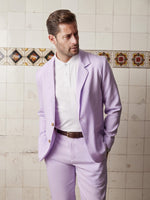 Lilac Linen & Silk Jacket - Joe Bananas | Australia