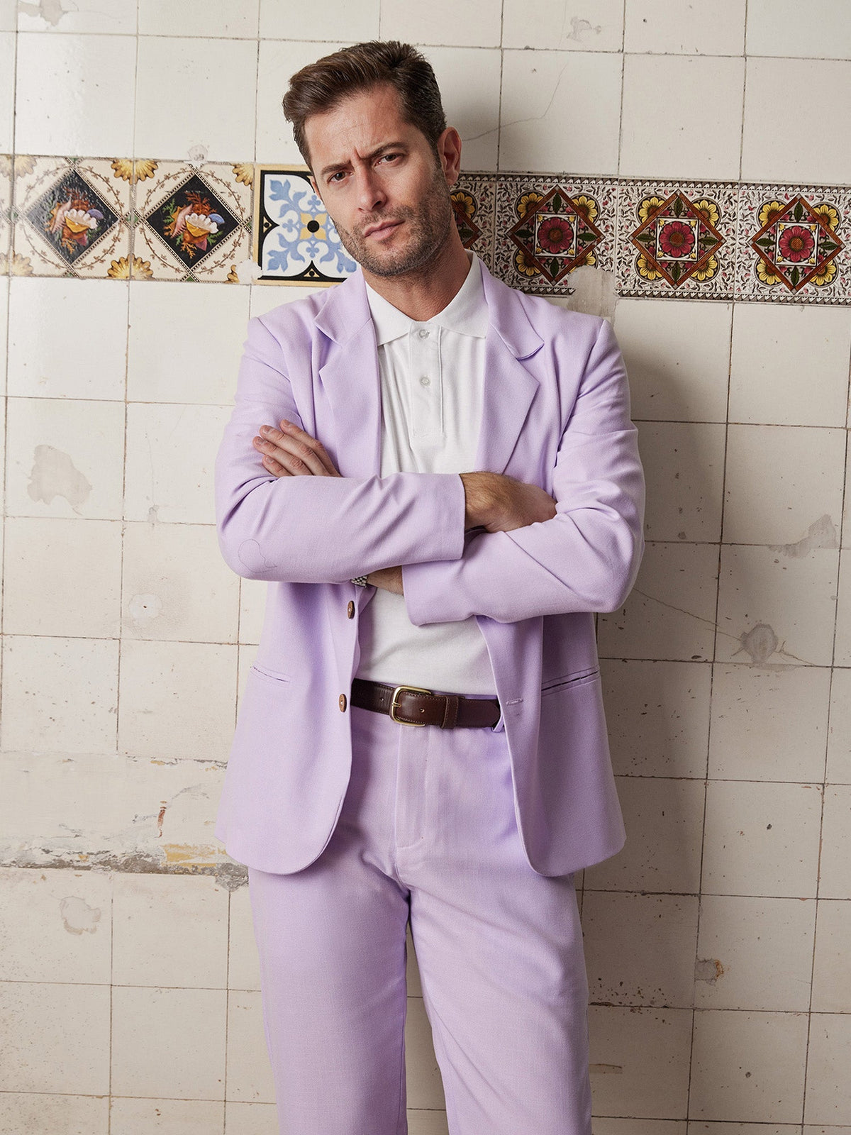 Lilac Linen & Silk Suit - Joe Bananas | Australia