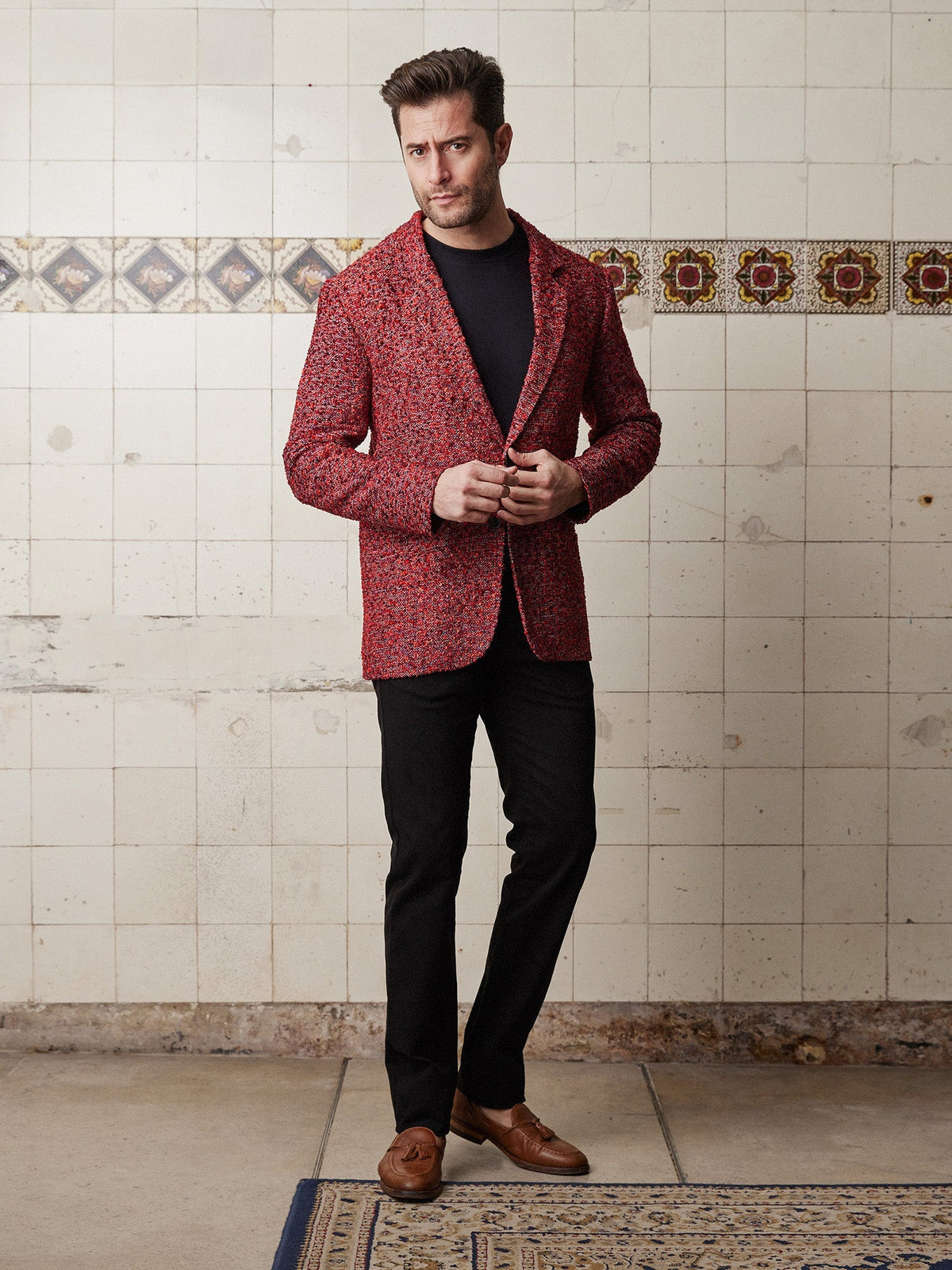 Red Landscape Jacket - Joe Bananas | Australia