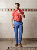 Regatta Blue Linen & Silk Trousers - Joe Bananas | Australia