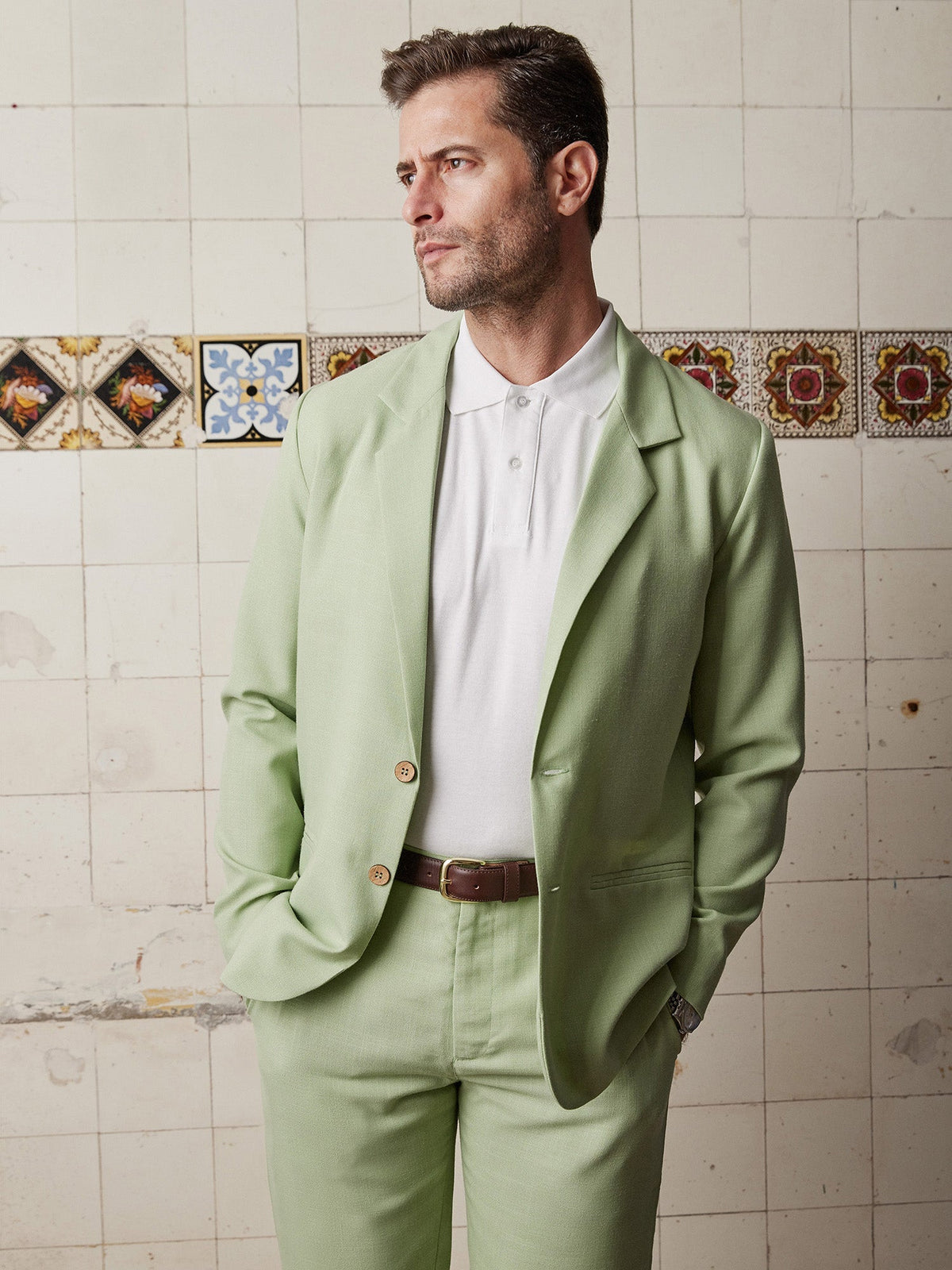Sage Linen & Silk Jacket - Joe Bananas | Australia