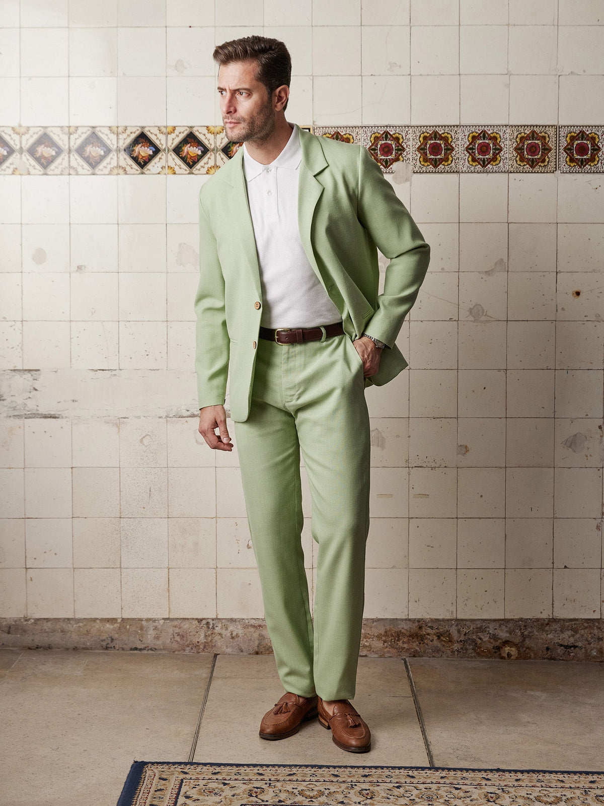 Sage Linen & Silk Trousers - Joe Bananas | Australia