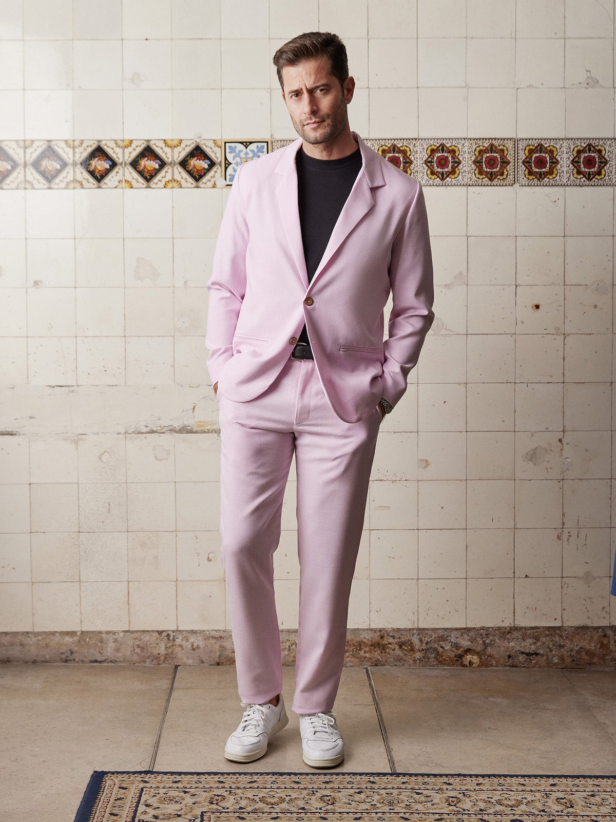 Soft Pink Linen & Silk Suit - Joe Bananas | Australia