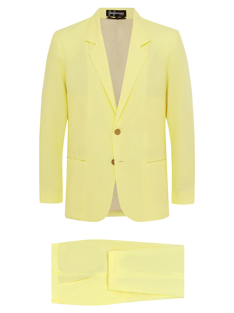 Lemon Linen & Silk Suit