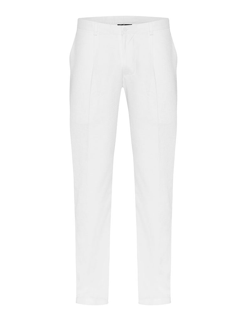 White Non Crush Linen Trousers - Joe Bananas | Australia