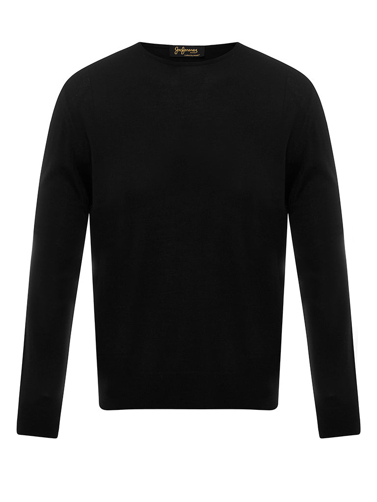 Golden Fibre Black Crew Neck
