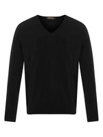Golden Fibre Black V Neck