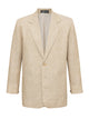 Golden Herringbone Linen Jacket