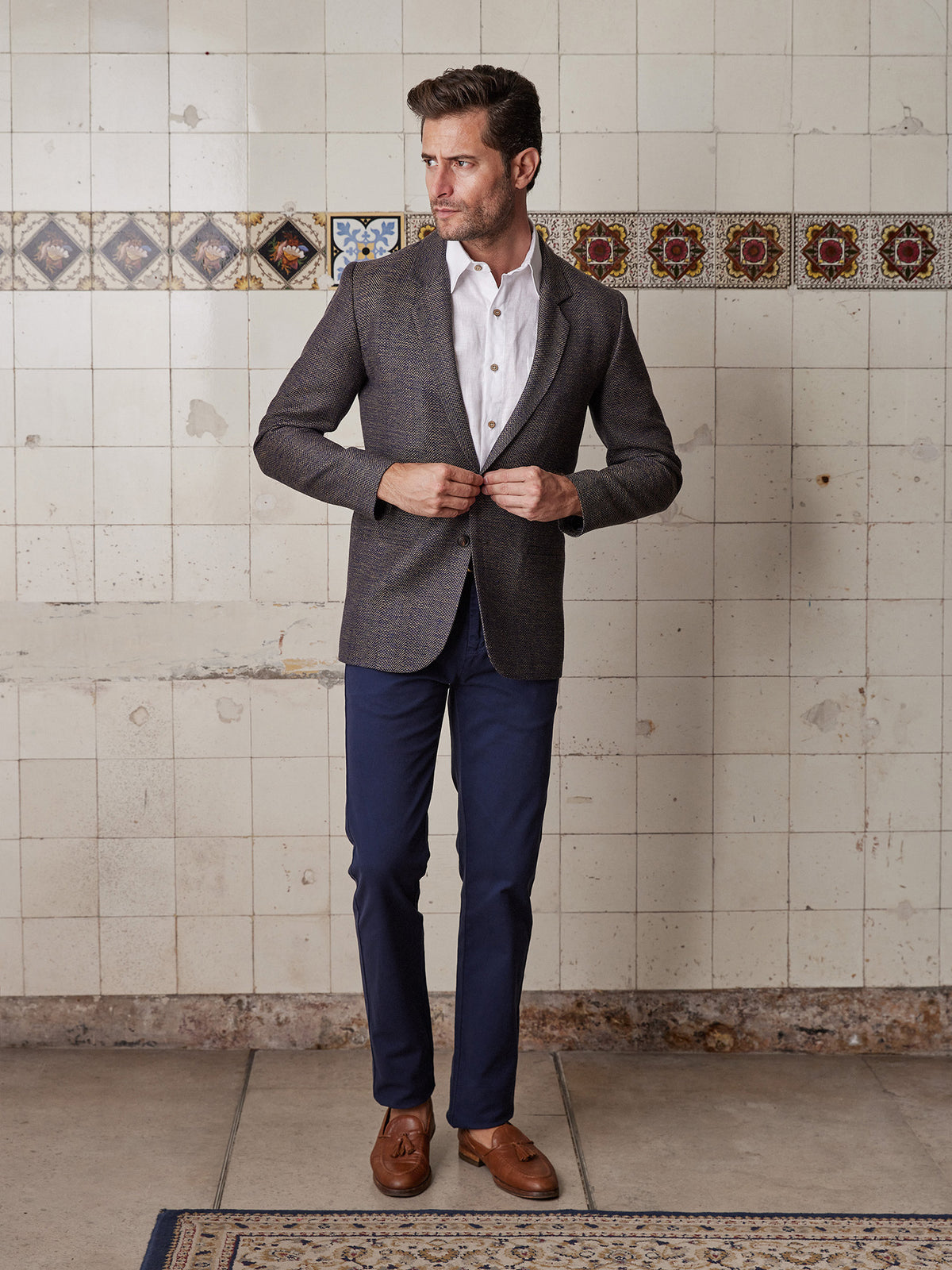 Mudstone Herringbone Jacket