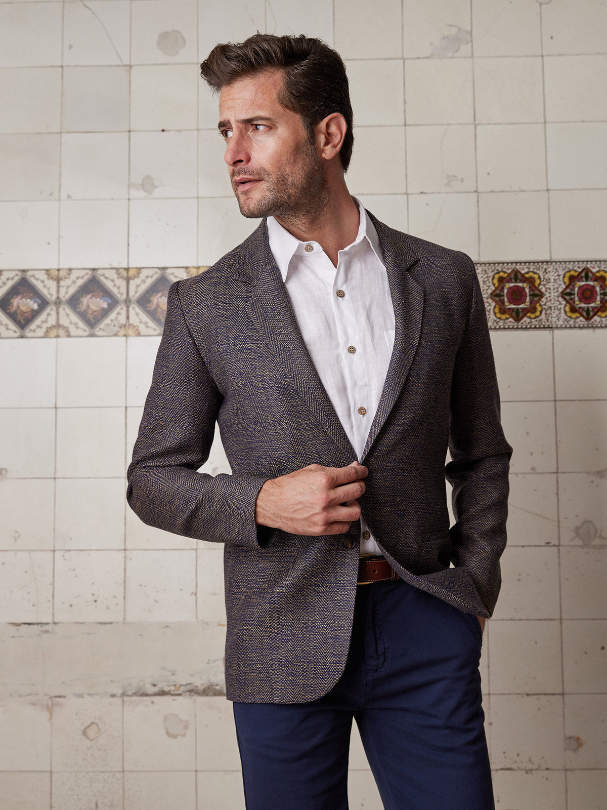 Mudstone Herringbone Jacket