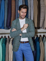 Green Peacock Feather Jacket