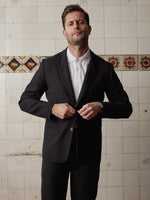 Black Linen & Silk Suit - Joe Bananas | Australia
