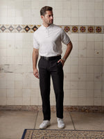 Black Linen & Silk Trousers - Joe Bananas | Australia