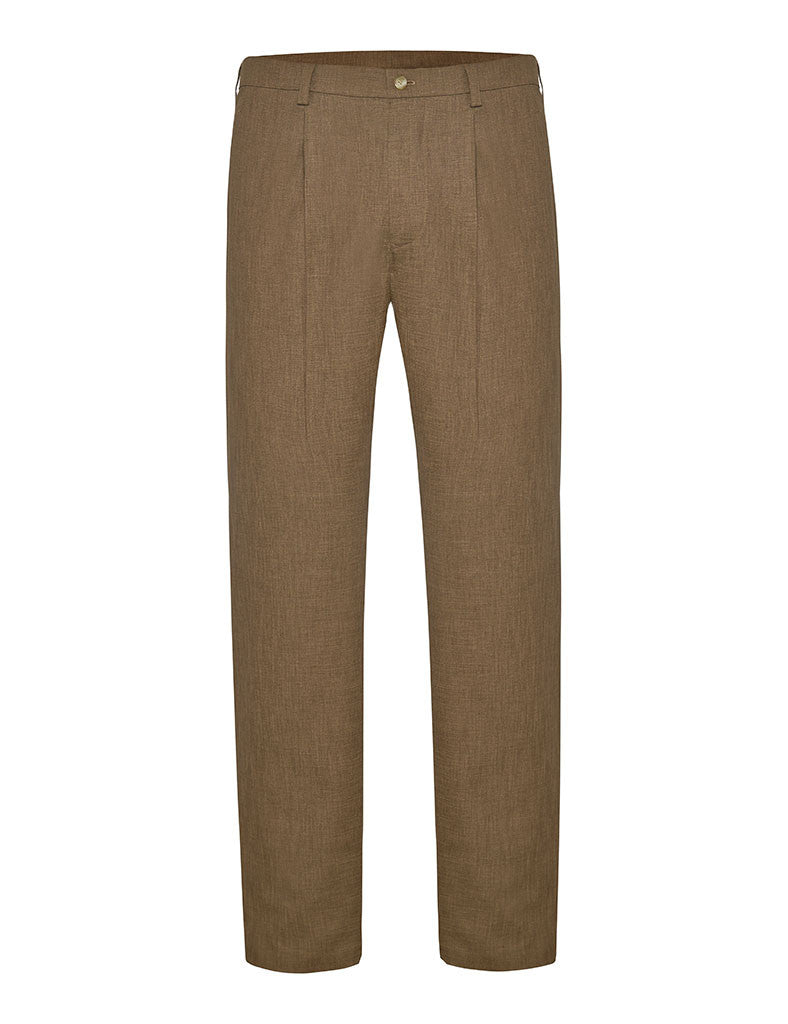 Coffee Non Crush Linen Suit - Joe Bananas | Australia