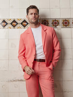 Coral Linen & Silk Suit - Joe Bananas | Australia