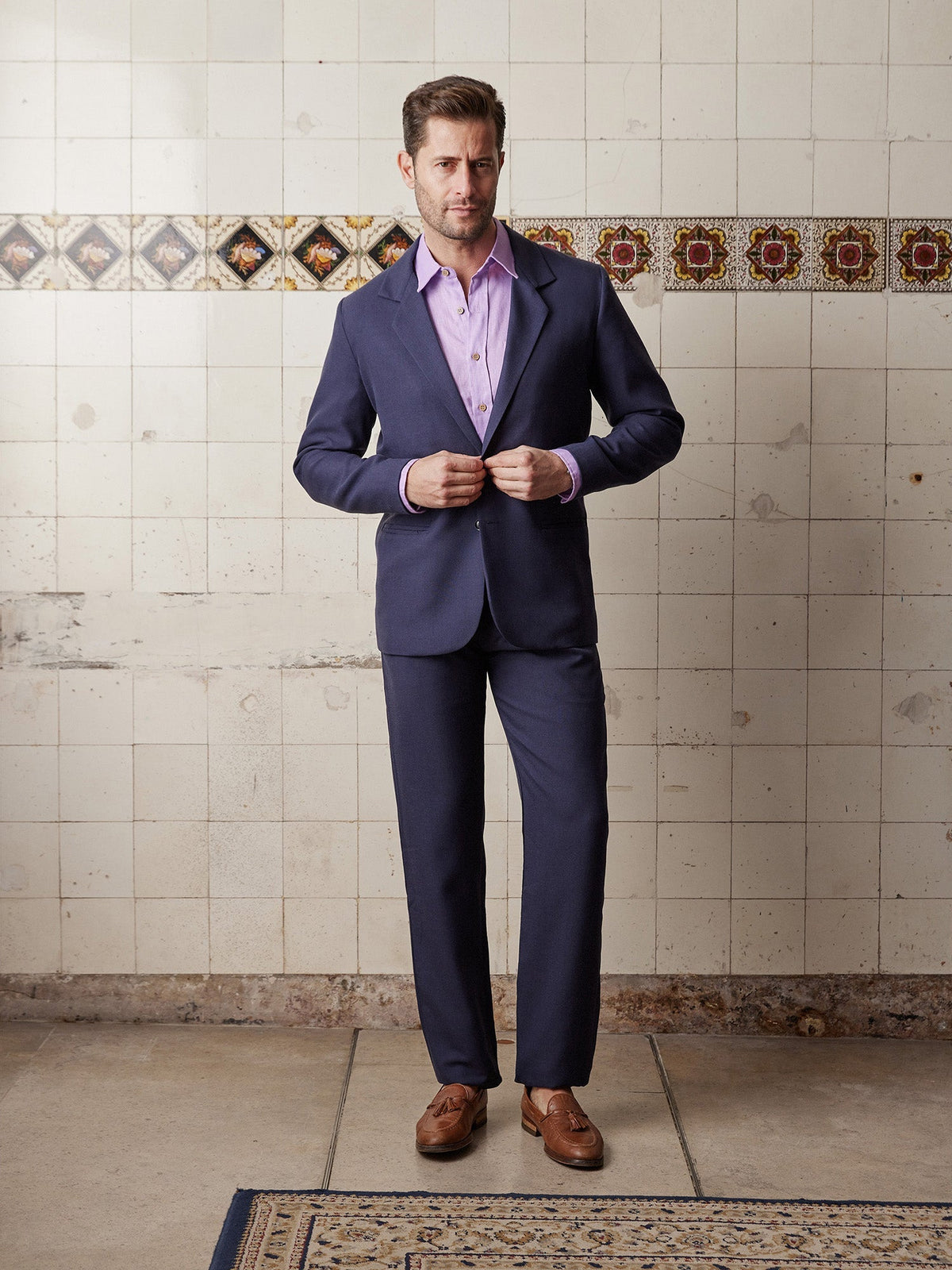 Indigo Linen & Silk Trousers - Joe Bananas | Australia