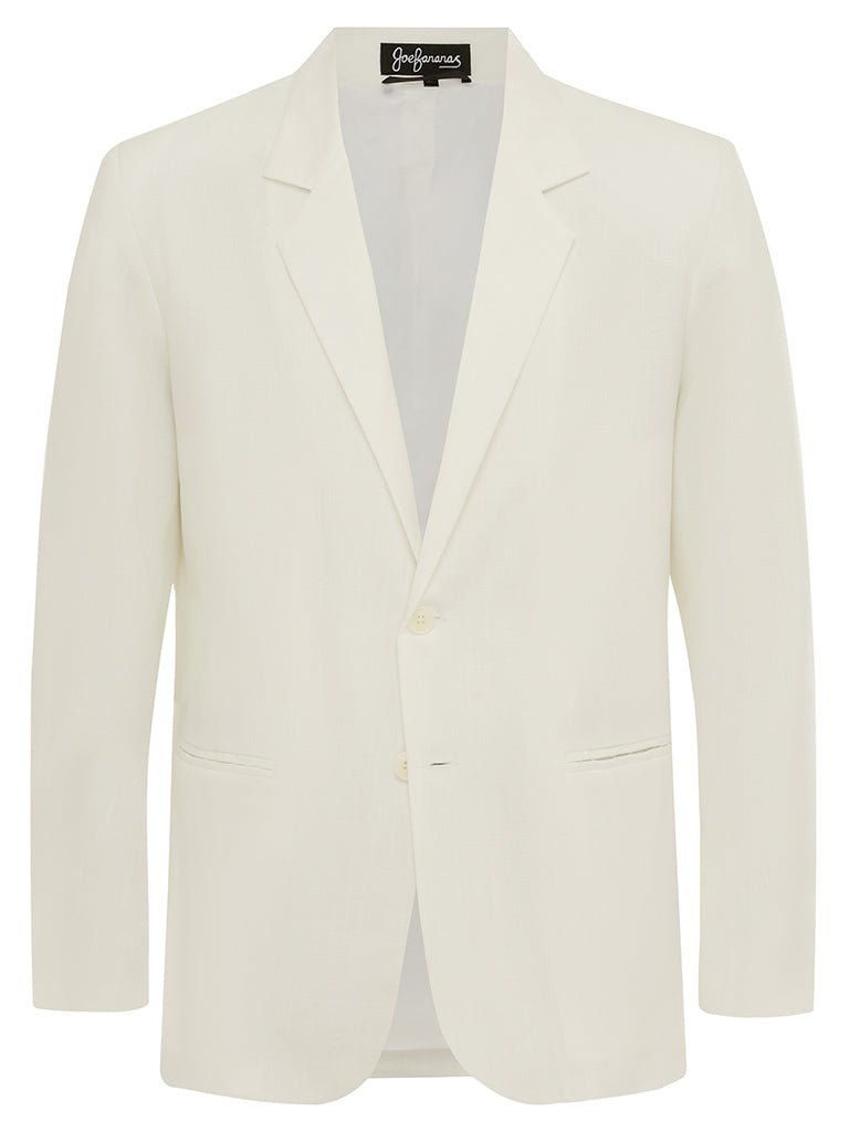 Ivory Linen & Silk Jacket - Joe Bananas | Australia