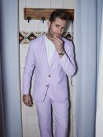 Lilac Linen & Silk Jacket - Joe Bananas | Australia