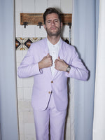 Lilac Linen & Silk Suit - Joe Bananas | Australia