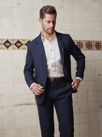 Navy Linen & Silk Suit - Joe Bananas | Australia