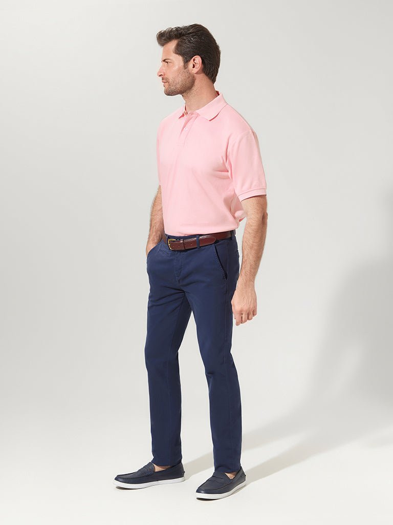 pink dress shirt navy blue pants Hot Pink Dress Shirt with Navy Pants Outfits For Women (6 ideas & outfits)