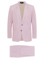 Soft Pink Linen & Silk Suit