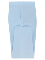Sky Blue Linen & Silk Trousers