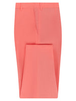 Coral Linen & Silk Trousers