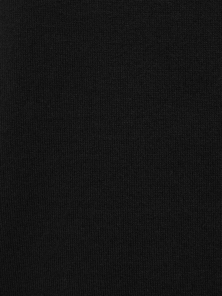 Black Cotton Suri Polo Sweater