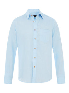 Cool Blue Linen L/S Shirt