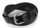 Black Top End Water Buffalo Hide Belt