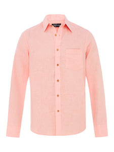 Orchid Pink Linen L/S Shirt