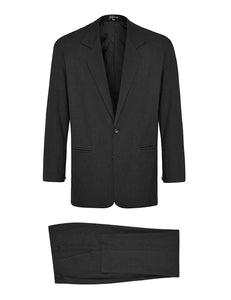 Black Linen Twill Suit