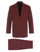 Ox Blood Linen Suit