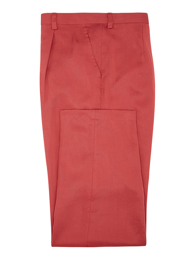 Newport Yacht Club Red Silk Twill Trousers 40 Newport Yacht Club Red Silk Twill Trousers 40