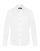 White Silk Crepe L/S Shirt